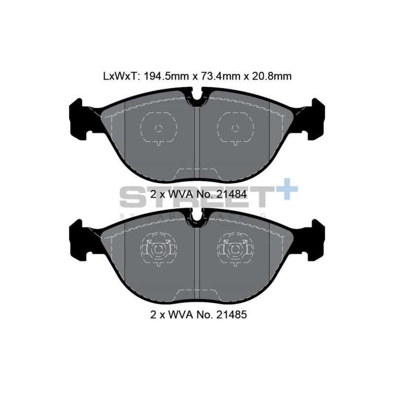 Plaquettes de frein Pagid T8156 Street+ - PA-8156.ST - T8156SP2001 - 4056029064604