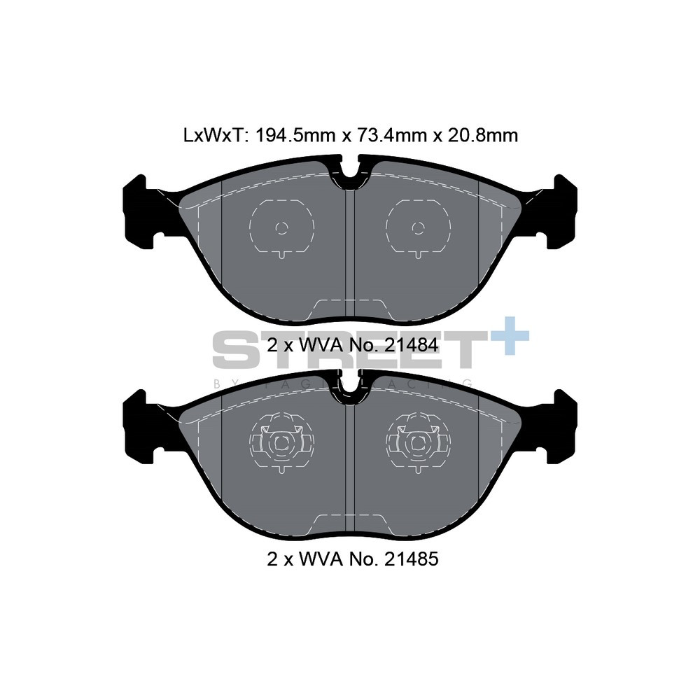 Plaquettes de frein Pagid T8156 Street+ - PA-8156.ST - T8156SP2001 - 4056029064604