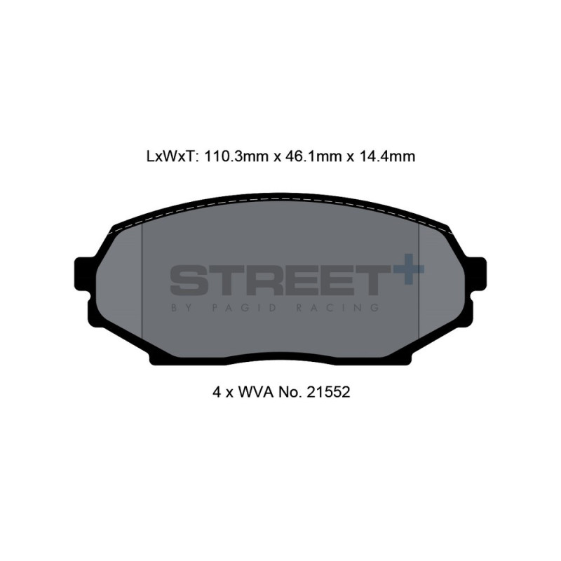 Pagid T8157 Street+ remblokken - PA-8157.ST - T8157SP2001 - 4056029064611