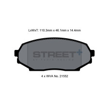 Plaquettes de frein Pagid T8157 Street+