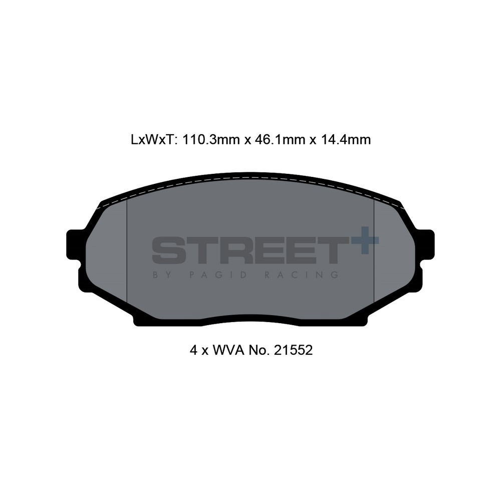 Street+ Pagid brake pads T8157 - PA-8157.ST - T8157SP2001 - 4056029064611