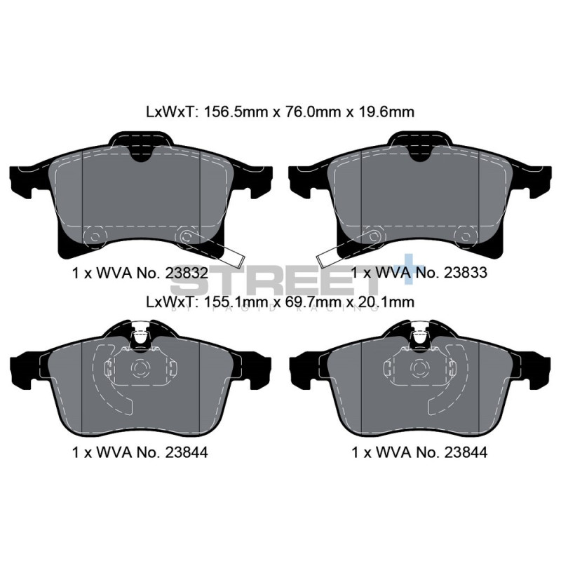 Plăcuțe de frână Pagid T8179 Street+ - PA-8179.ST - T8179SP2001 - 4056029064932