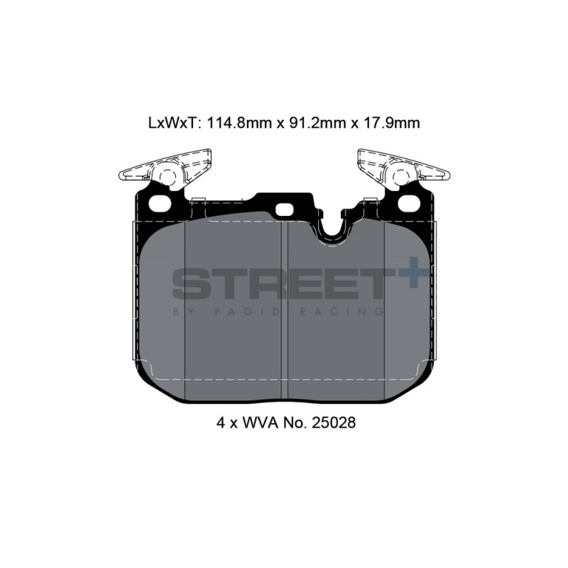 Plaquettes de frein Pagid T8194 Street+ - PA-8194.ST - T8194SP2001 - 4056029065342