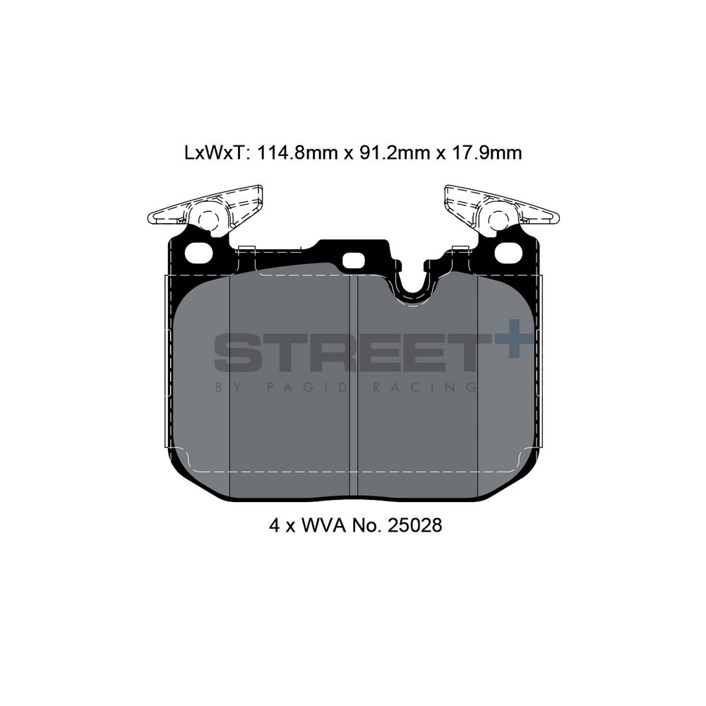 Plaquettes de frein Pagid T8194 Street+ - PA-8194.ST - T8194SP2001 - 4056029065342