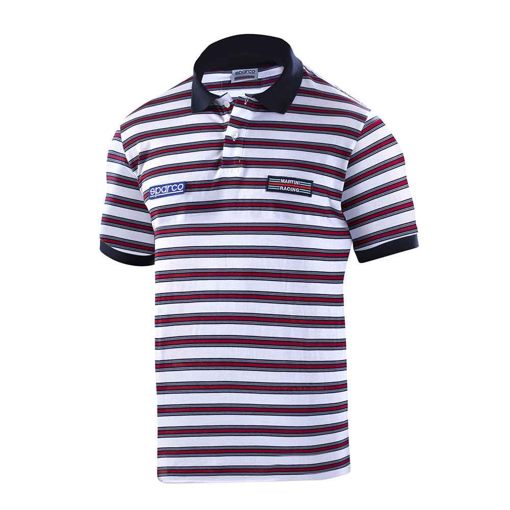 Sparco Martini Racing Replica polo met strepen - 01396MR.R.3XL - 01396MRRS6XXX - 8033280482985