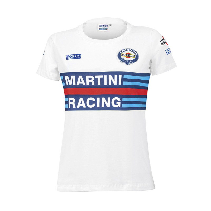 Sparco Martini Racing Replica dames T-shirt - 01398MR.BL.M - 01398MRBI2M - 8033280482848