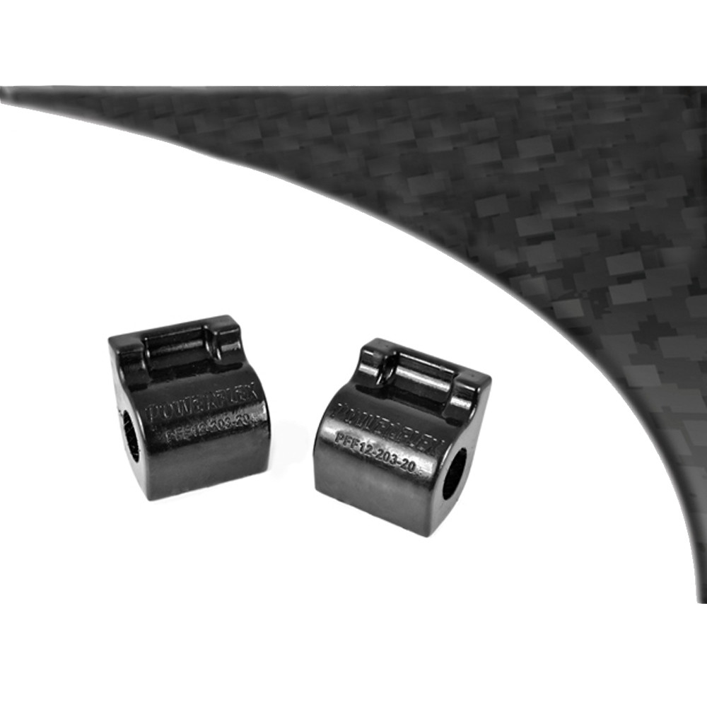 Silent-Bloc Powerflex Black Barre Anti-Roulis Avant 20mm Citroen C2 (2003-2009) - PF-F1220320-2N - PFF12-203-20BLK - 5055676528902