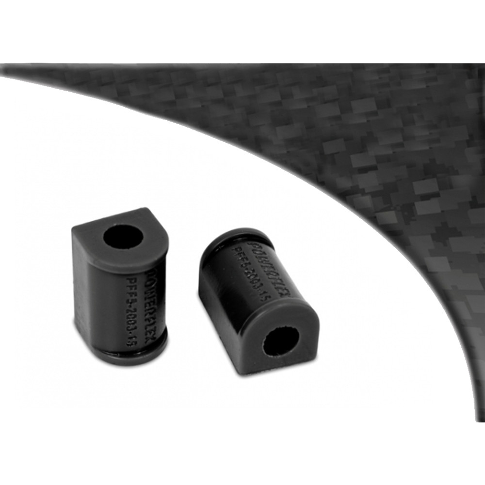 Powerflex Black Barra Antirollio 15mm BMW 1502-2002 (62 - 1977) - PF-F5200315-2N - PFF5-2003-15BLK - 5055676535313