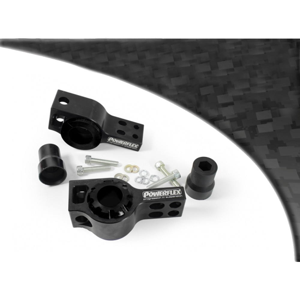 Powerflex bushes for Front Wishbone Rear Bush Anti-Lift & Caster Offset Audi A3 MK2 8P (2003-2012) - PF-F85502G-2N - PFF85-502GBLK - 5055676529961