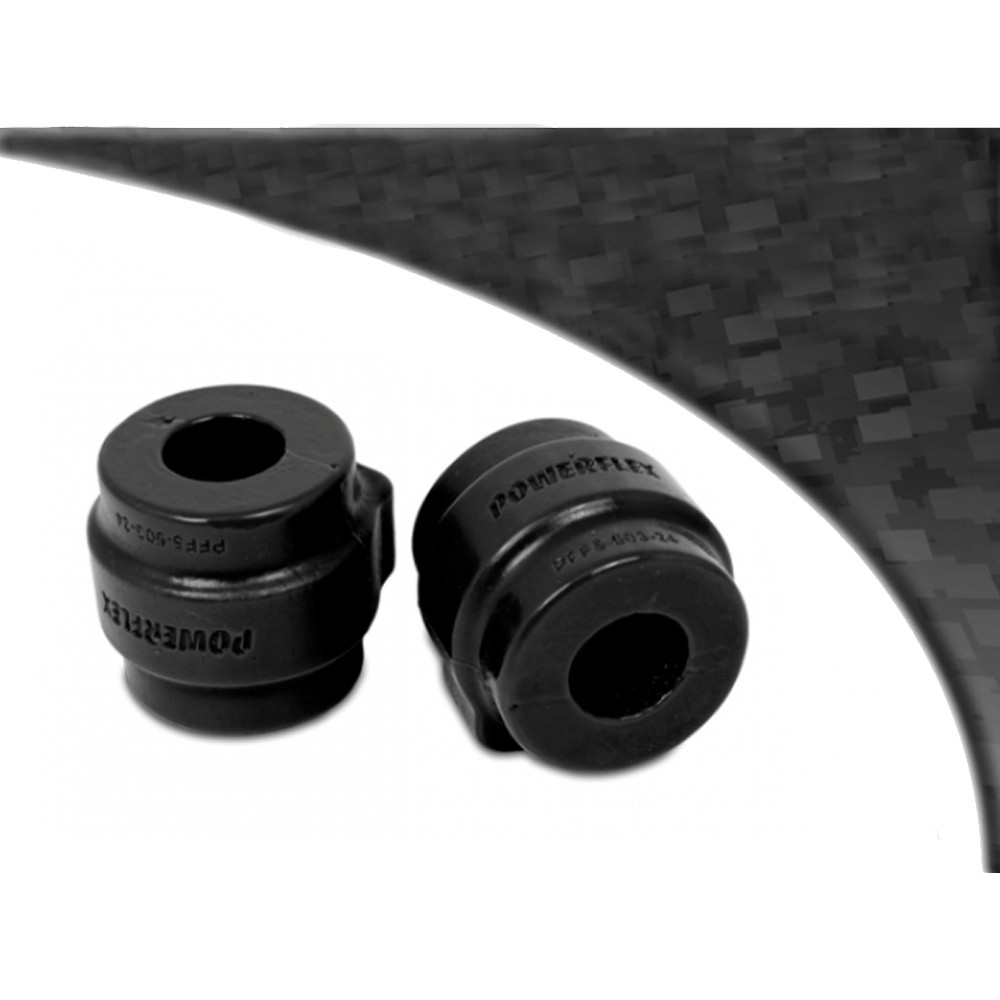 Powerflex Black Barra Stabilizzatrice Anteriore 24mm BMW E39 Serie 5 520 a 530 - PF-F550324-2N - PFF5-503-24BLK - 5055676521682