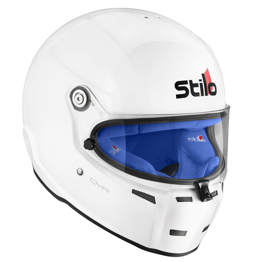 Casque karting Stilo ST5 CMR blanc intérieur coloré - STI-AA0721AH2P.B.XS - AA0721AH2P54BLU
