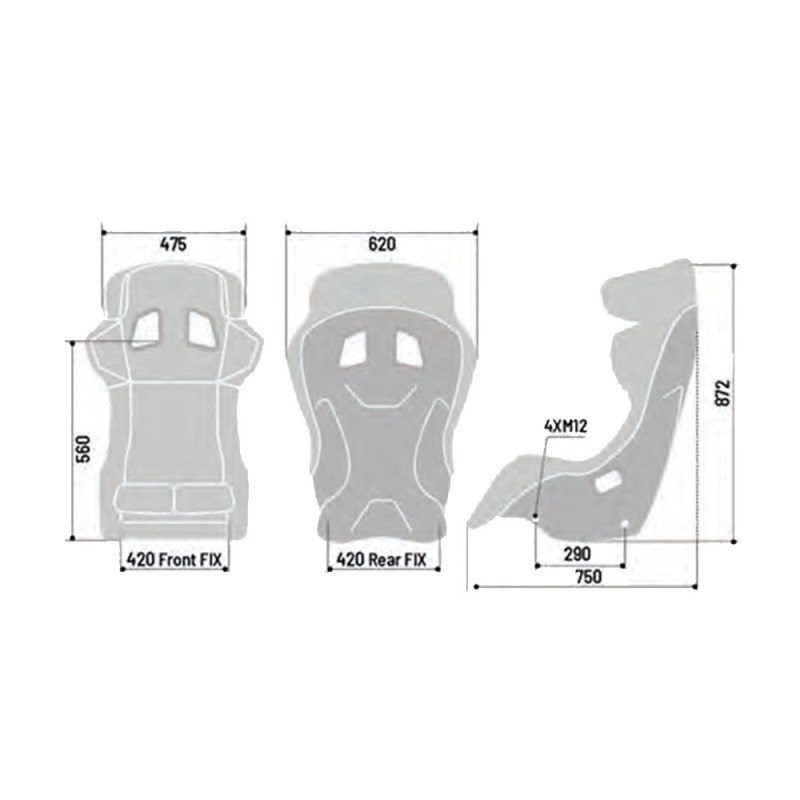 Sparco ADV XT carbon kuipstoel FIA - 008002ZNR - 008002ZNR - 8033280234096