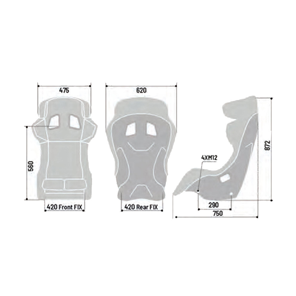 Sparco ADV XT carbon kuipstoel FIA - 008002ZNR - 008002ZNR - 8033280234096