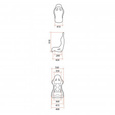 Pack baquet Race M + harnais GT2i Race