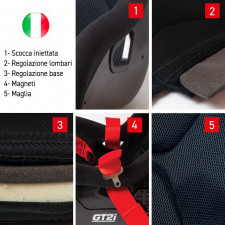 Pack baquet Race M + harnais GT2i Race