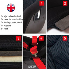 Pack baquet Race M + harnais GT2i Race