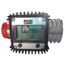 Fuel barrel pump flow meter