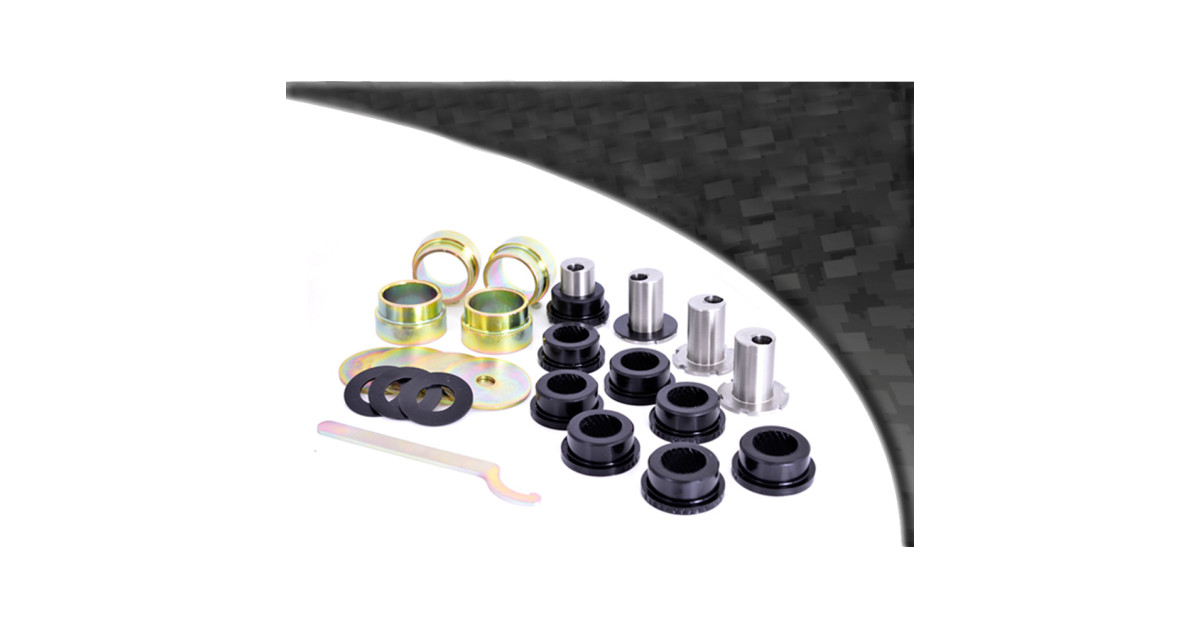 Silent Bloc Powerflex Black Triangle Avant Réglable, Carrossage Réglable Renault Clio 2 RS (4 Pièces)