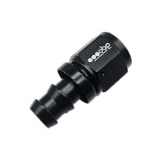 Rechte binnendraadse fitting OBP type PUSH LOCK zwart aluminium - OBP-PL-D.D6 - OBP-PL-6-S