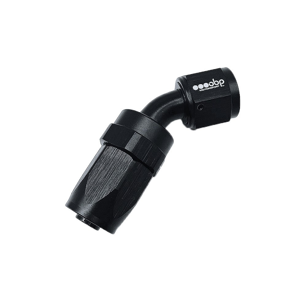 OBP 45° female fitting type CPE in black aluminium - OBP-CPE-45.D6 - OBP-CPE-6-45