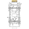 Silent-bloc Powerflex Heritage avant bras radial arrière Land Rover Defender (2 pièces)