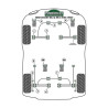 Silent-bloc Powerflex Heritage coupelle amortisseur arrière supérieur Ford Escort (2 pièces)