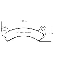 Plaquettes de frein SSV/UTV Pagid S6001