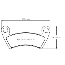 Plaquettes de frein SSV/UTV Pagid S6000