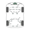 Boccola Powerflex Heritage braccio di controllo anteriore superiore al telaio BMW serie 5 (2 pezzi)