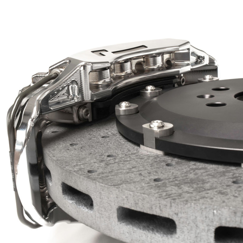 VWR - Kit freinage Stage 3 + pour chassis MQB / MQB EVO - Disques 380mm Carbone Ceramique - Etrier 6 Pistons - VWR-651000.J - VWR651000-YEL