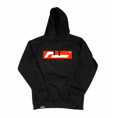 RacingLine Black Hoodie with Red Box Logo