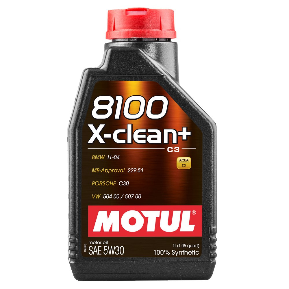 Motorolie MOTUL 8100 X-CLEAN + 5W30 - 1L can - MOT-81XCLEA+5W30 - 106376 - 3374650257716