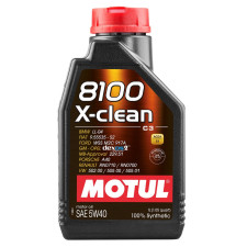 Motorolie MOTUL 8100 X-CLEAN 5W40 - 1L can - MOT-81XCLEA-5W40 - 102786 - 3374650237930