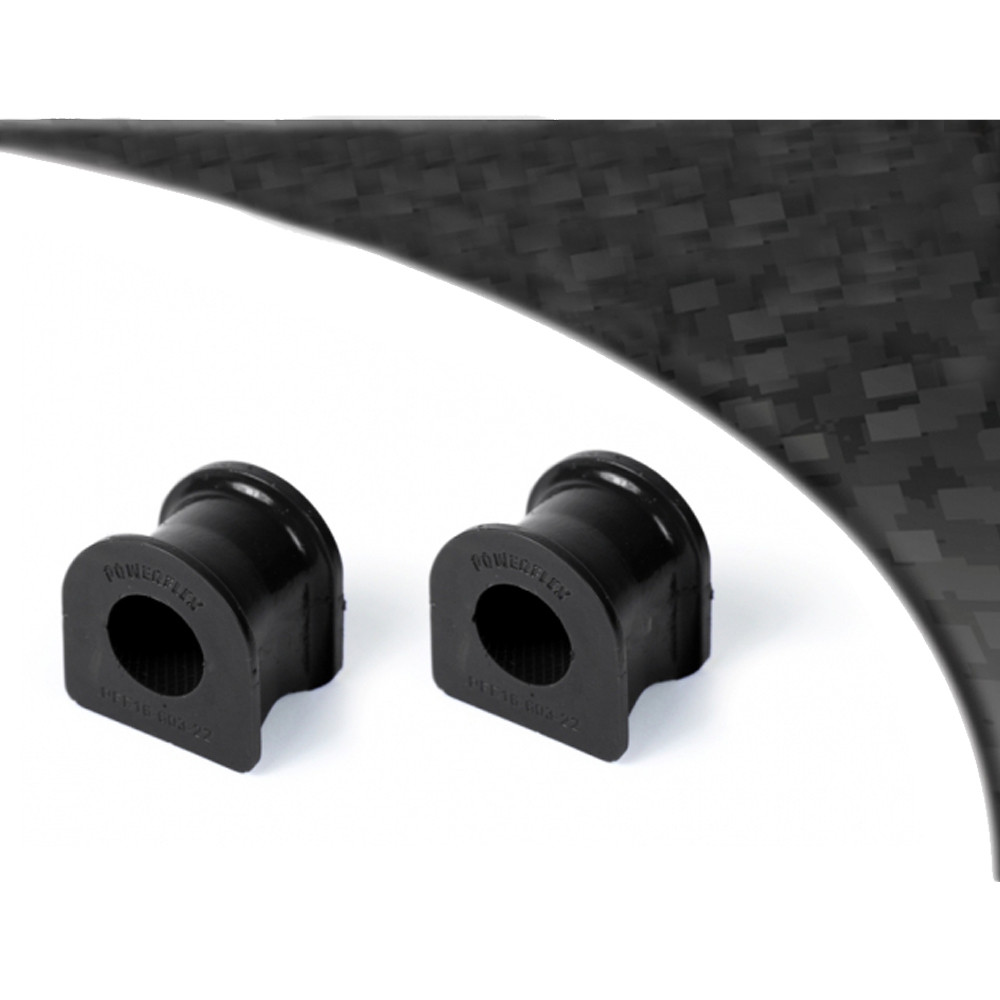 Powerflex bushes for Front Anti Roll Bar To Chassis Bush 22mm Fiat Punto MK2 (1999 - 2005) - PF-F1660322-2N - PFF16-603-22BLK - 5055676533418