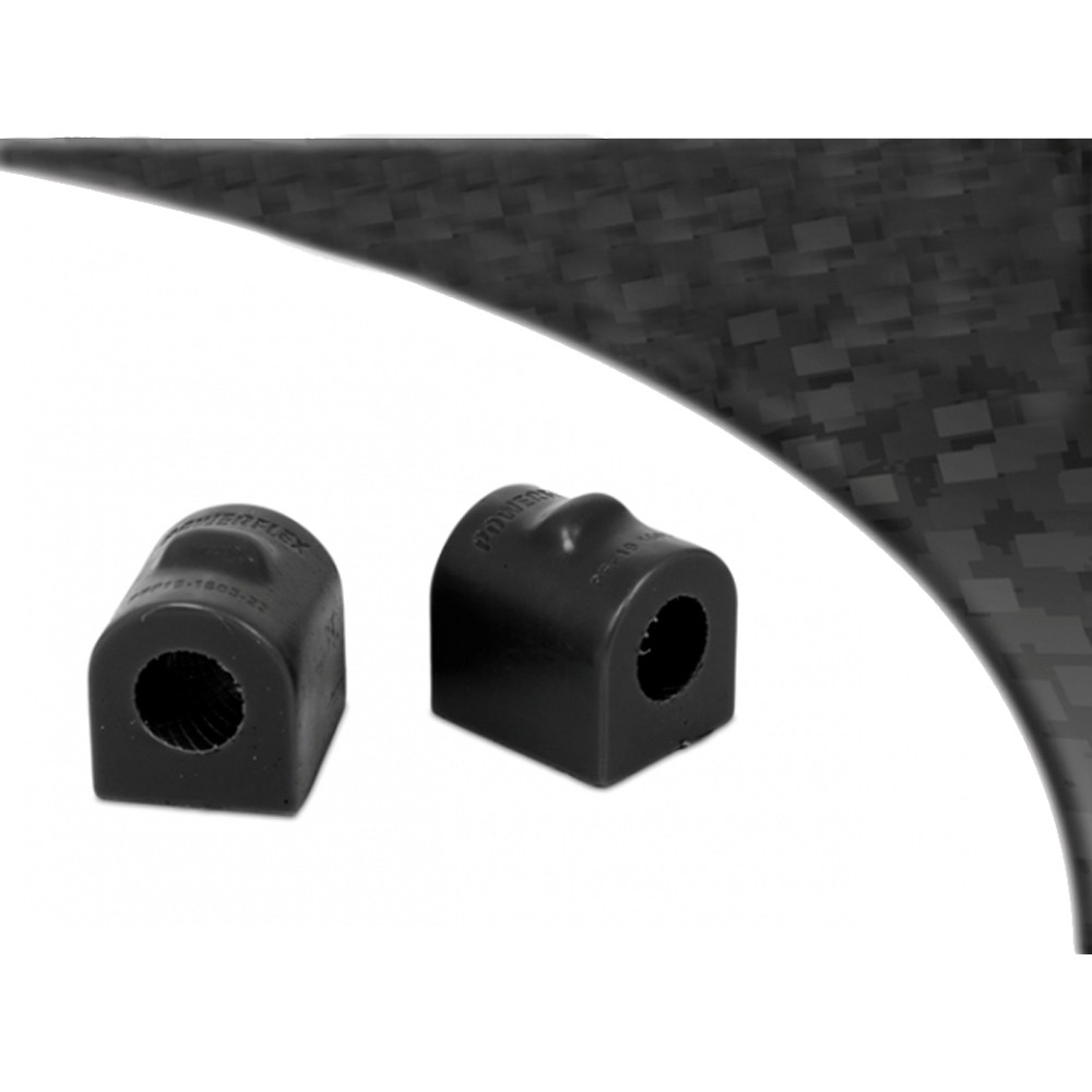 Silent-Bloc Powerflex Black Anti-rollbar vooraan op 22 mm Ford Focus Mk3-chassis - PF-F19160322-2N - PFF19-1603-22BLK - 5055676533005