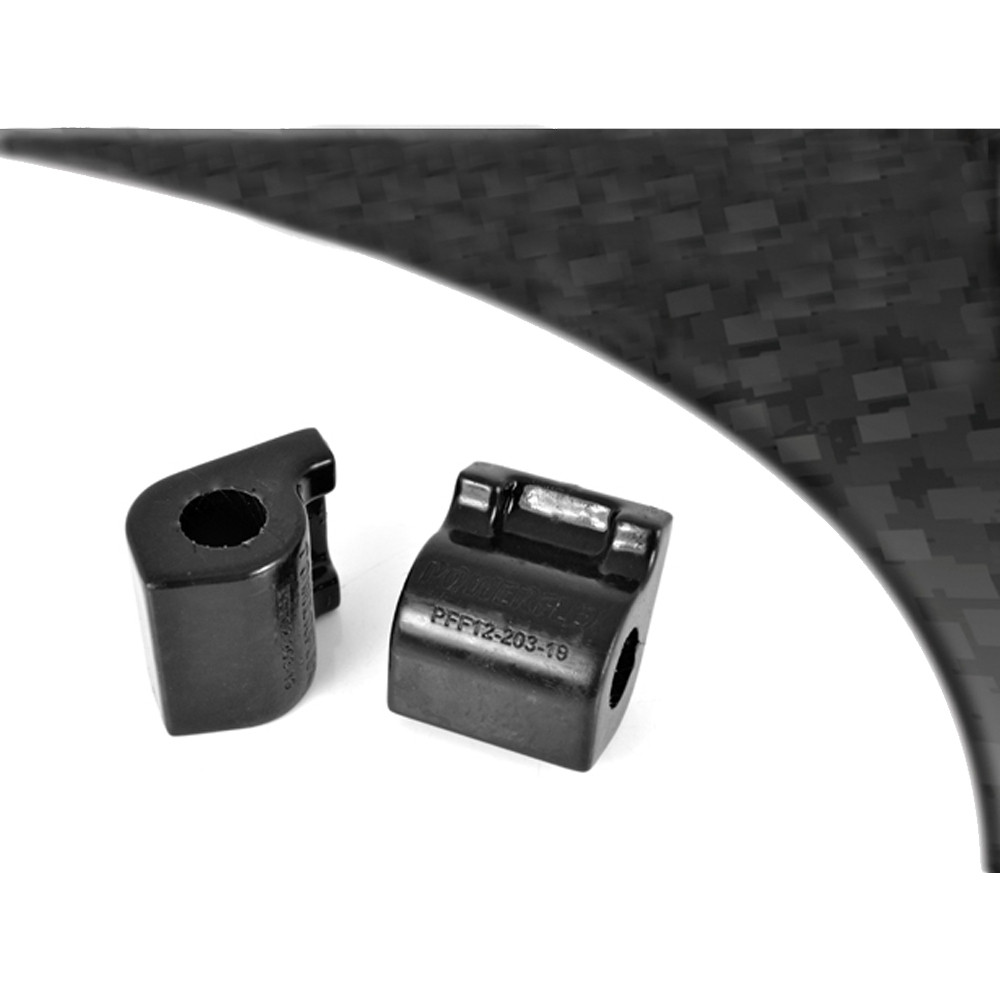 Silent-Bloc Powerflex Black Barre Anti-Roulis Avant 18mm Citroen C2 (2003-2009) - PF-F1220318-2N - PFF12-203-18BLK - 5055676529336