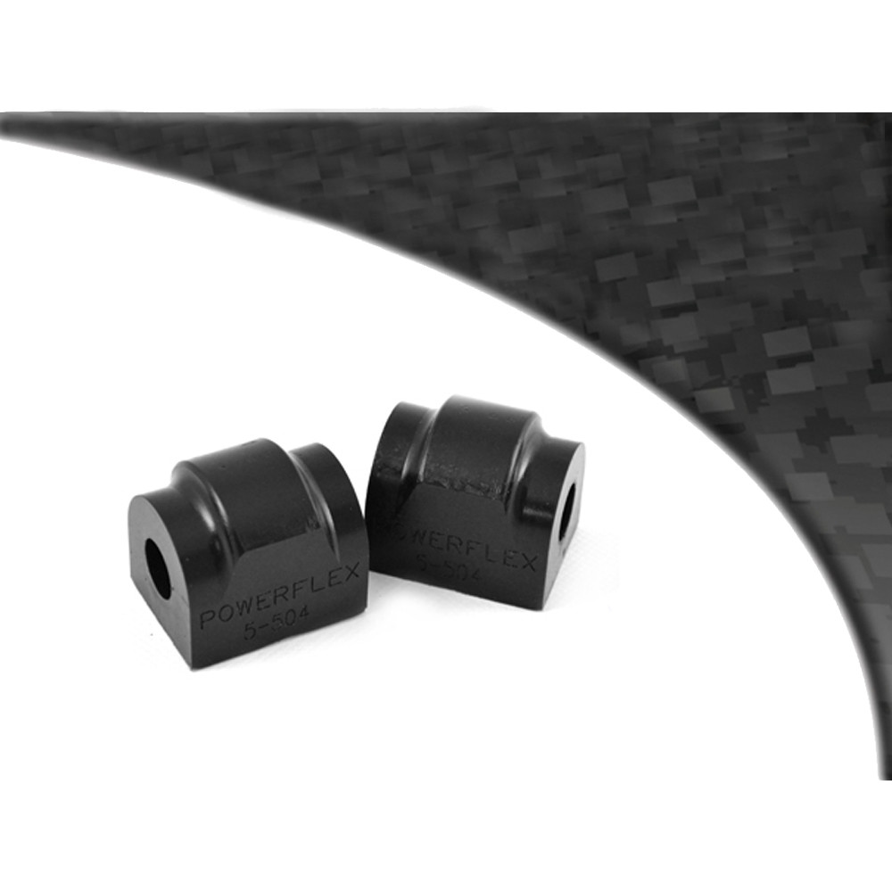 Powerflex Black Barra Stabilizzatrice Anteriore 21mm BMW E28 Serie 5 (1982 - 1988), BMW E24 Serie 6 (1982 - 1989) - PF-R550421-2N - PFR5-504-21BLK - 3661768618868