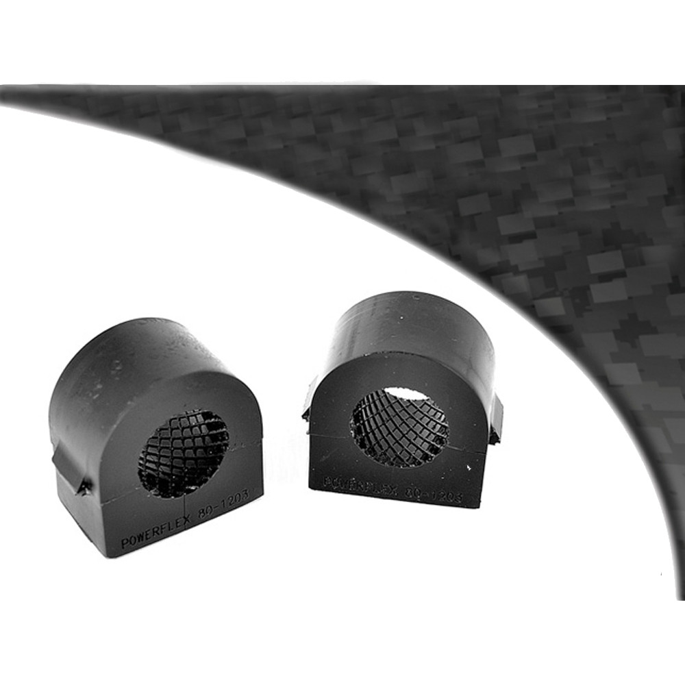Silent-Bloc Powerflex Zwart Anti-Roll Bar Voor 24mm (2 stuks) Cadillac BLS (2005 - 2010) - PF-F80120324-2N - PFF80-1203-24BLK - 5055676527981