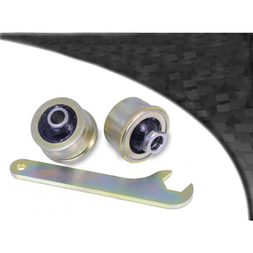 Powerflex Black Boccola Posteriore Braccio Anteriore Incidenza e Anti-Lift Regolabile Subaru Legacy BM & BR (2009 - 2014) - PF-F69902G-2N - PFF69-902GBLK - 5055676537720