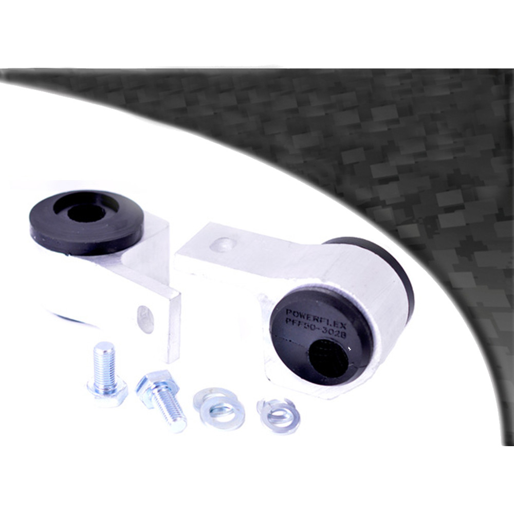 Silentbloc Powerflex negru pentru triunghiul din spate și cel din față al modelului Peugeot 306 (2 bucăți) - PF-F50302-2N - PFF50-302BLK - 5055676520067
