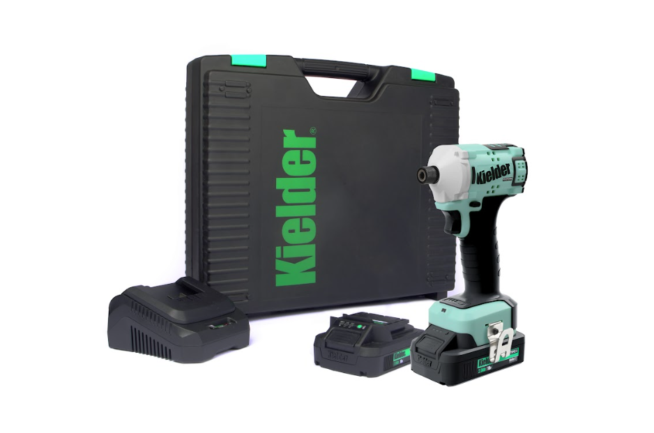 Kielder® Ultra Compact 1/4" 18v slagmoersleutel 2 accu's 2.0Ah (kit) - KWT-155-02 - KWT-155-02EU - 5060441196033