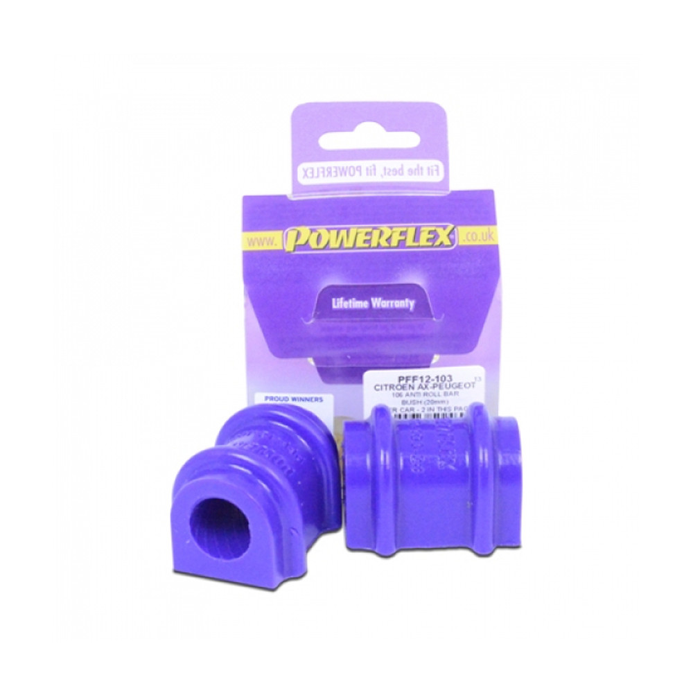 Powerflex Bushing Inner Anti-Roll Bar Bush Citroën AX (2 Pieces) - PF-F12103-2 - PFF12-103 - 5055676502469