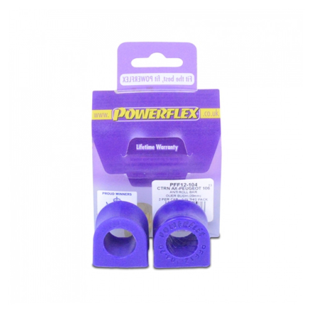Silentbloc Powerflex pentru bară antiruliu exterioară Citroën AX (2 bucăți) - PF-F12104-2 - PFF12-104 - 5055676502476