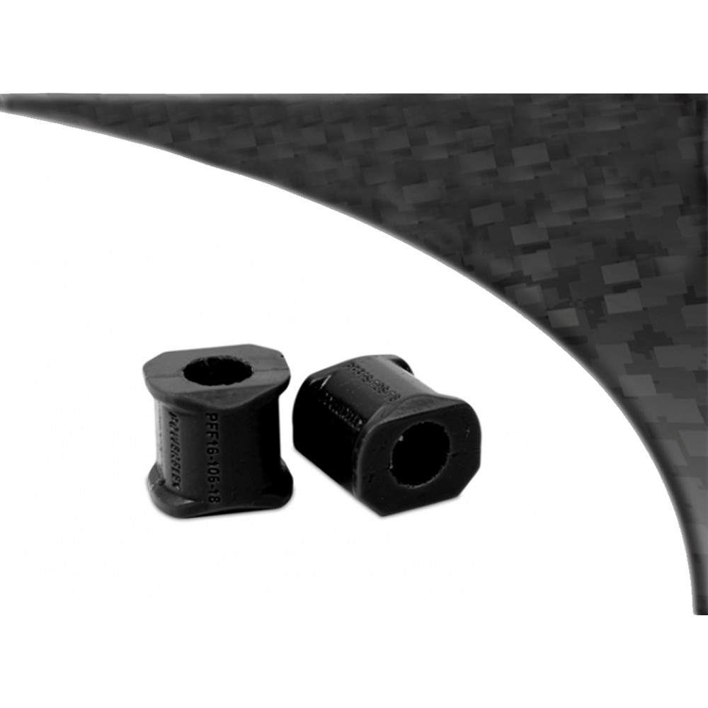Silentbloc Powerflex Black pentru bară antiruliu spate, exterior, Fiat Uno (2 bucăți) - PF-F16106-2N - PFF16-106BLK - 5055676516800