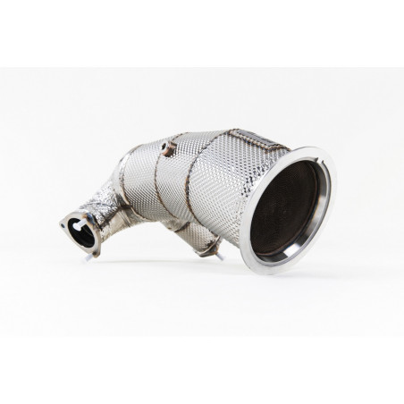 Milltek SSXAU725 Descente de Turbo HJS avec cata HiFlow 200 CPSI Euro 6 Montage ligne Milltek ou origine