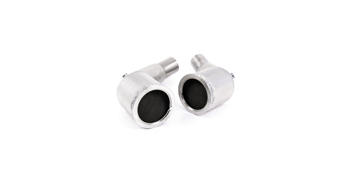 Milltek SSXAU869 Descente de Turbo 80 mm avec protection thermique avec cata HiFlow 200 CPSI et remplacement FAP -pour ligne Ori