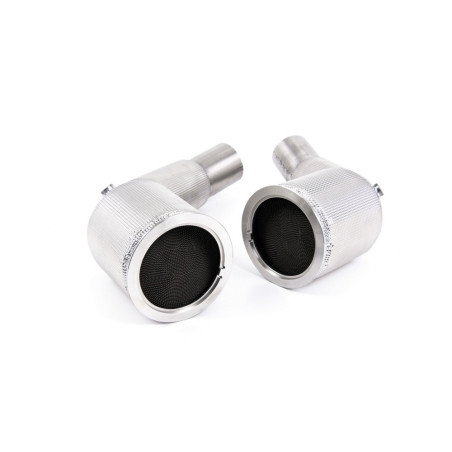 Milltek SSXAU869 Descente de Turbo 80 mm avec protection thermique avec cata HiFlow 200 CPSI et remplacement FAP -pour ligne Ori