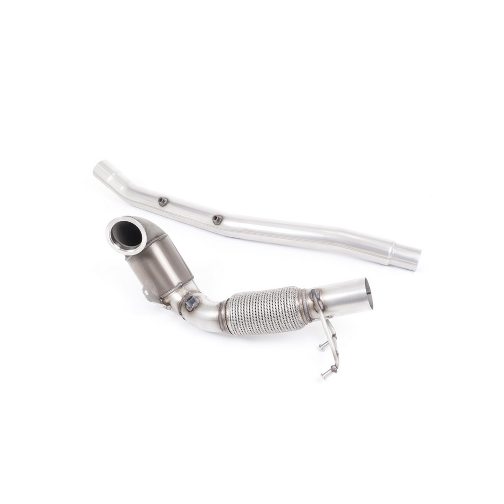 Milltek SSXVW513 Descente de Turbo avec Cata Sport Hi-Flow HJS 200 CPSI et By-pass FAP Montage obligatoire avec ligne OEM - MLK-SSXVW513 - SSXVW513