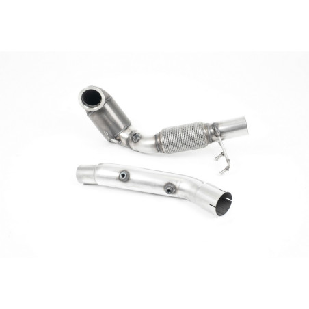 Milltek SSXVW540 Descente de Turbo avec Cata Sport Hi-Flow HJS 200 CPSI et By-pass FAP Montage obligatoire avec ligne OEM