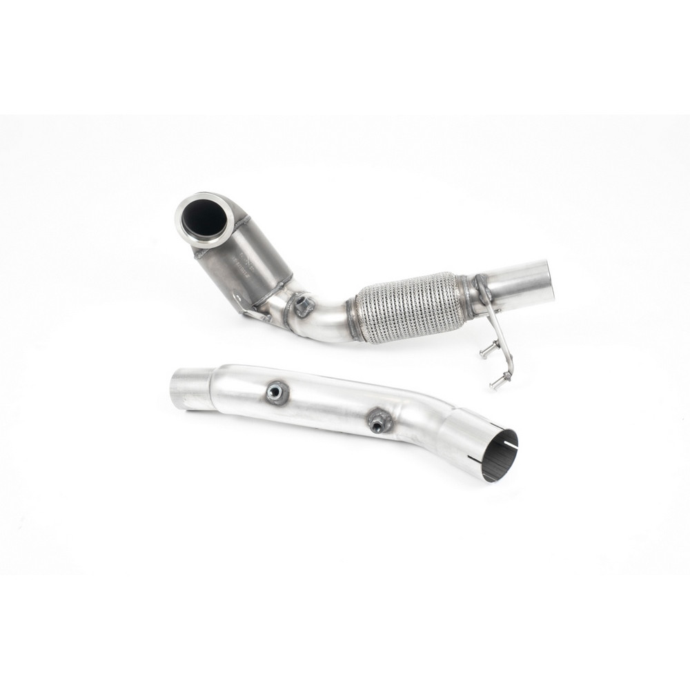 Milltek SSXVW541 Descente de Turbo avec Cata Sport Hi-Flow Race 200 CPSI et By-pass FAP Montage obligatoire avec ligne OEM - MLK-SSXVW541 - SSXVW541